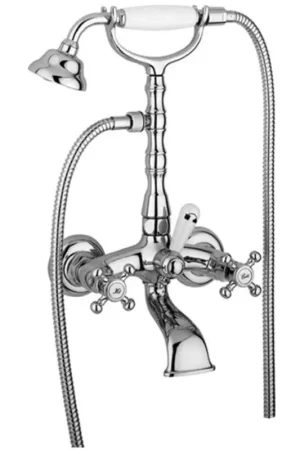 Acquista Ora Miscelatore vasca esterno con set doccia e deviatore Paffoni Belinda FBLV023CR
