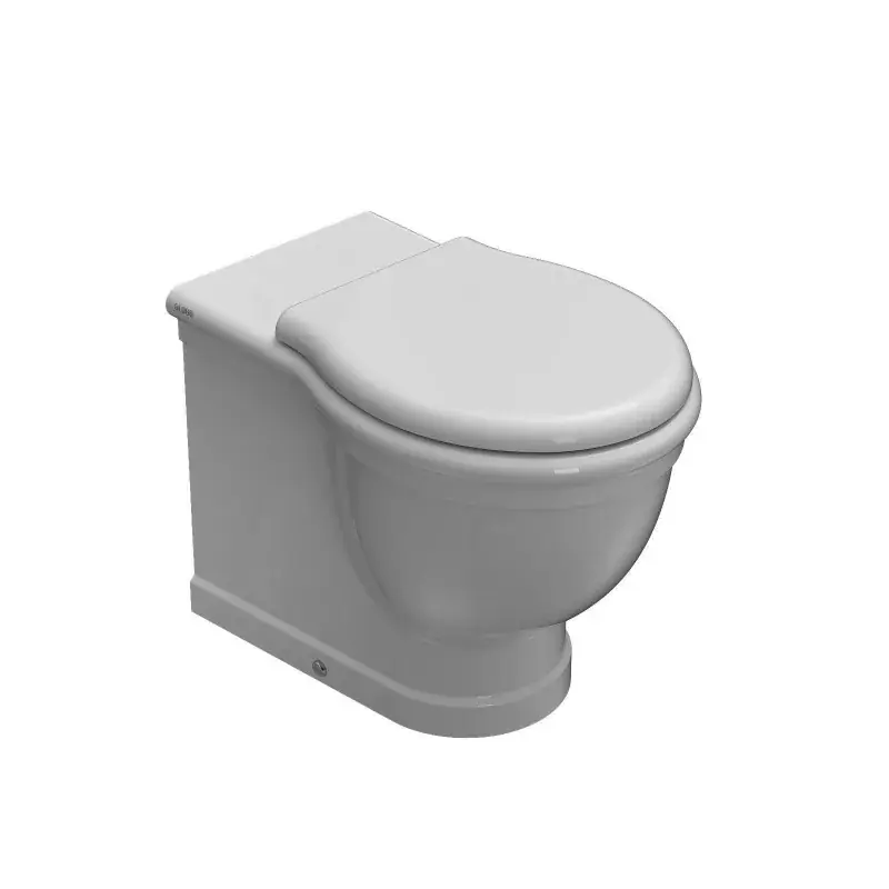 Vaso WC a terra installazione filo parete 57.38 Globo Paestum PA025BI Popolare