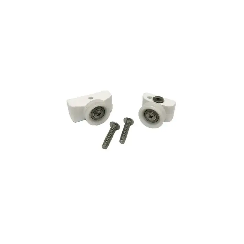 Ultima Occasione Coppia di cuscinetti e supporti per box doccia semicircolare serie LUNES Novellini R08HAR