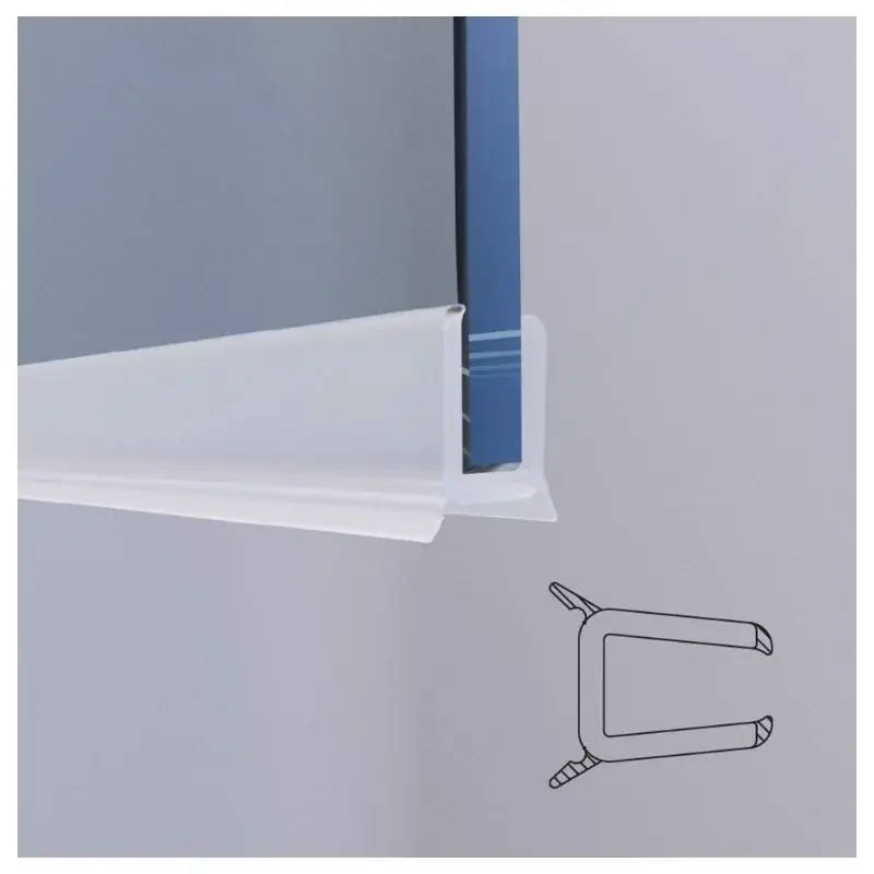 A Buon Prezzo Guarnizione di ricambio per anta fissa inferiore lunghezza 80 cm spessore 5 mm Novellini JOLLY R51JOL-TR