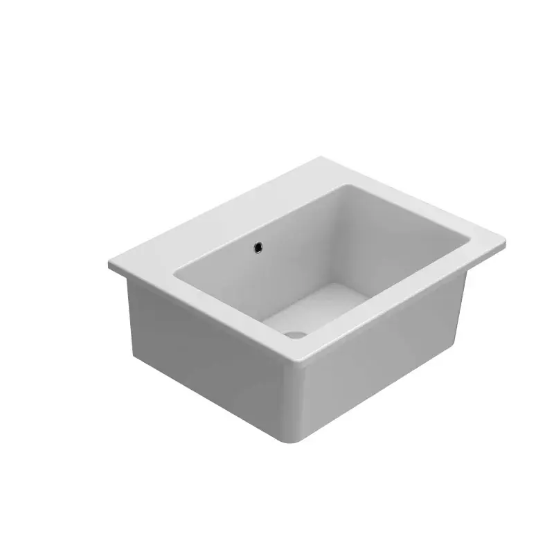 Lavabo in ceramica con vasca alta e strizzatoio 60.50 Globo Forty3 FO063BI Acquista Ora