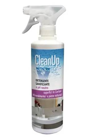 Clean Up detergente neutro ad azione sanificante per superfici delicate Metacril Tecno Line 120 00501 Sconto