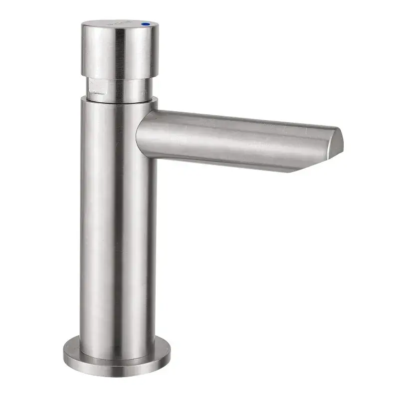 Rubinetto lavabo in acciaio inox con arresto temporizzato di 15 secondi Idral Inox 08410 Prezzo Di Fabbrica