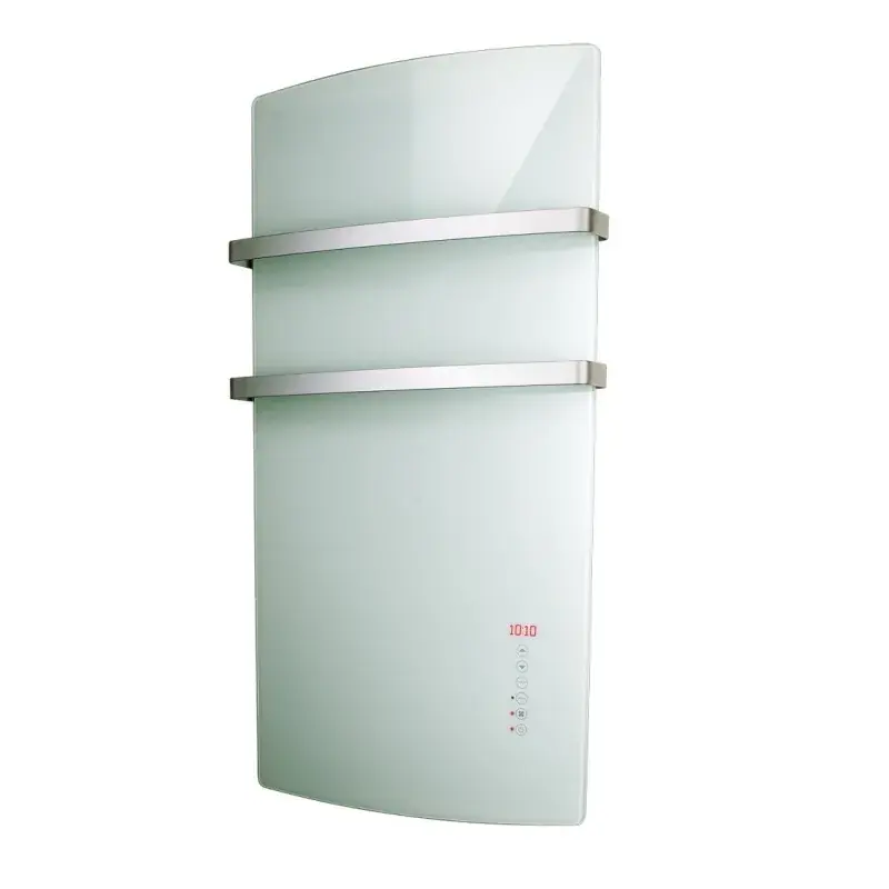 Radiatore elettrico scaldasalviette in vetro bianco Radialight Deva GLABIA02 Promozione Esclusiva