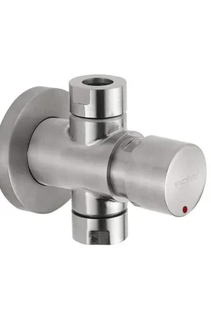 Compra Oggi Stesso Rubinetto doccia temporizzato in acciaio inox con comando a pulsante Idral Inox 08430 - 08430-30