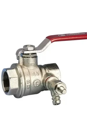 Compra Online Valvola a sfera F x F passaggio totale con rubinetto di spurgo Pettinaroli 51CS