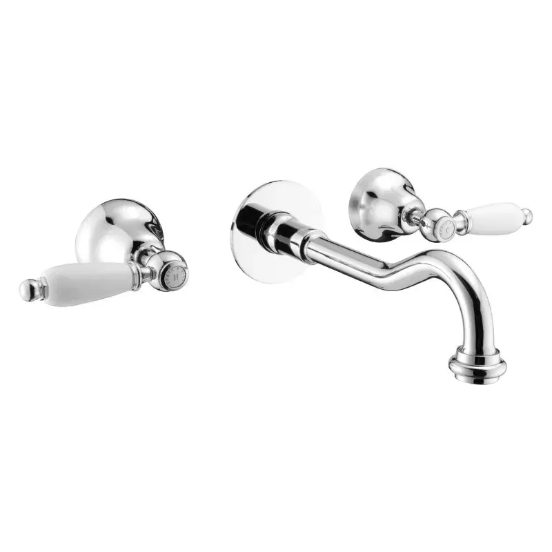 Must-Have Miscelatore lavabo a parete 3 fori bocca 200 mm Porta&Bini Queen 12243CR