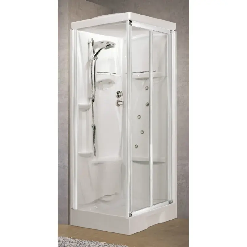 Compra Oggi Stesso Cabina doccia multifunzionale 120 x 80 modello idromassaggio Novellini New Holiday 2P NNH2P120T19F-1D