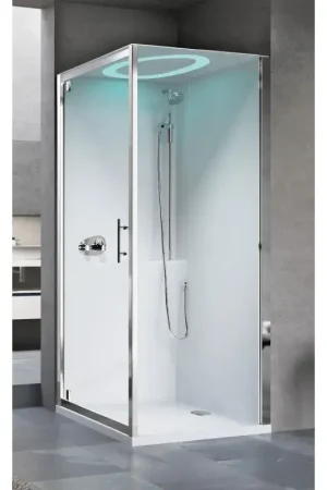 Cabina doccia multifunzione 90 x 90 apertura 1 anta battente versione standard Novellini Eon GF EONGF90TT-1AB Compra Adesso