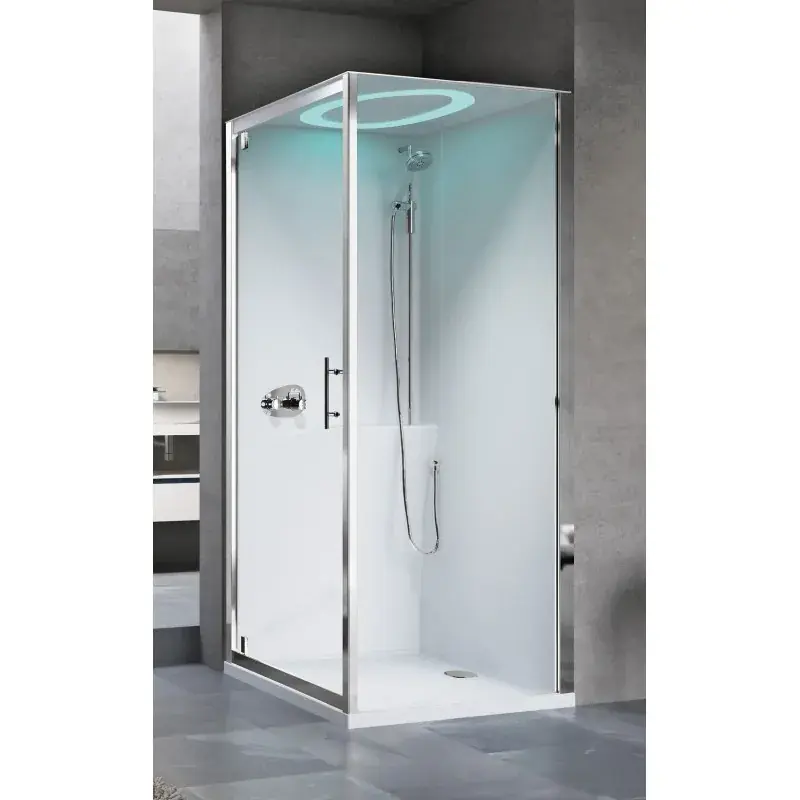 Cabina doccia multifunzione 90 x 90 apertura 1 anta battente versione standard Novellini Eon GF EONGF90TT-1AB Compra Adesso
