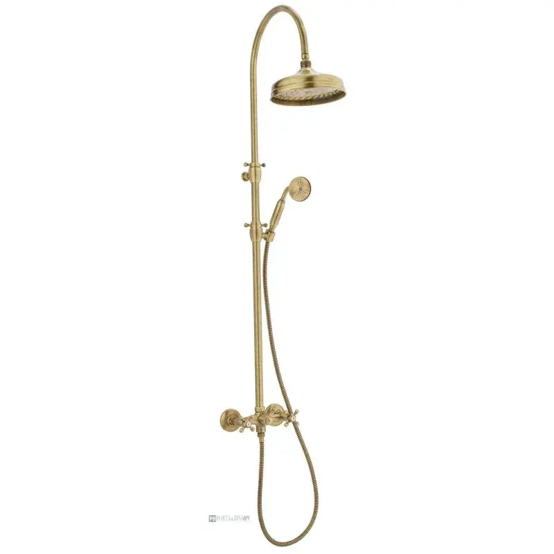 Occasione Imperdibile Colonna doccia meccanica con deviatore colore bronzo Porta & Bini Old Fashion 62586BR