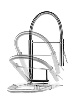 Miscelatore cucina canna abbattibile e doccia professional Nice 29034M1CR Economico