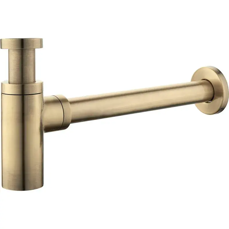 Sifone modello tondo versione standard 1"1/4 colore bronzo antico Damast 18220 Pagamento Sicuro