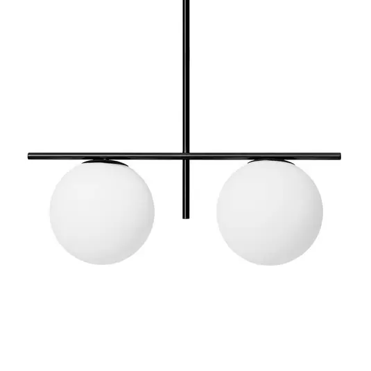 Esclusivo Lampada a sospensione Jugen, nero, 2 luci