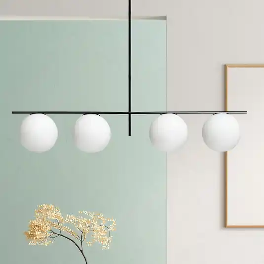 Occasione Imperdibile Lampada a sospensione Jugen, nero, 4 luci