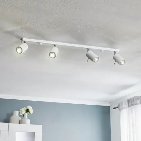 Must-Have Faretto da soffitto Round, bianco, 4 luci lineari