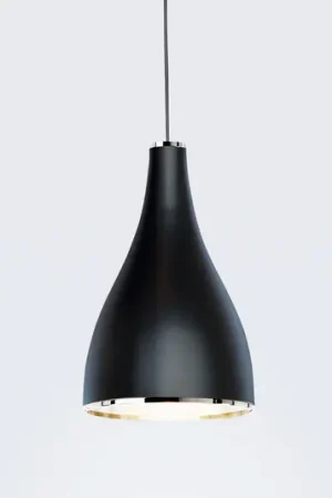 serien.lighting Lampada a sospensione One Eighty L, Ø 16 cm, nero Nuova Collezione