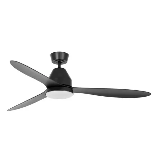 Ventilatore da soffitto Beacon con luce Whitehaven, nero, silenzioso Occasione Imperdibile