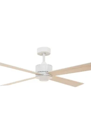 Compra Online Ventilatore da soffitto Beacon con luce Newport, bianco/quercia, silenzioso