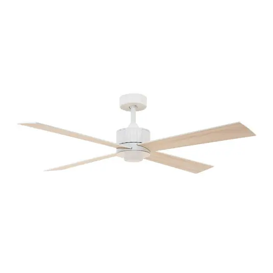 Compra Online Ventilatore da soffitto Beacon con luce Newport, bianco/quercia, silenzioso