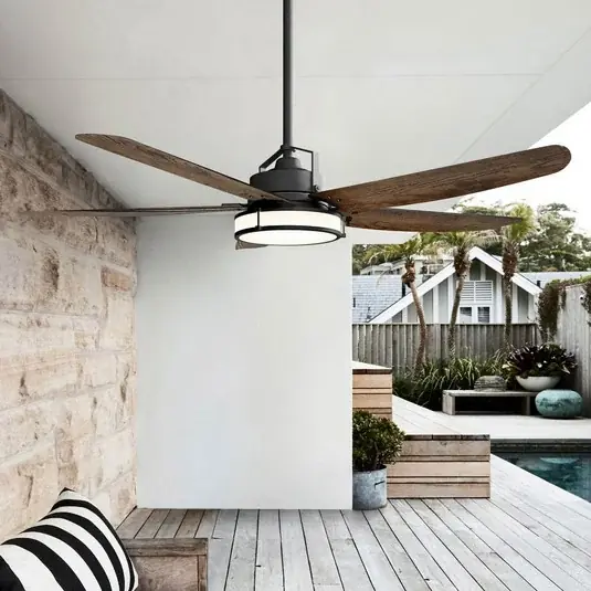 Ventilatore da soffitto Beacon con luce Louisville, bronzo, silenzioso Promozione