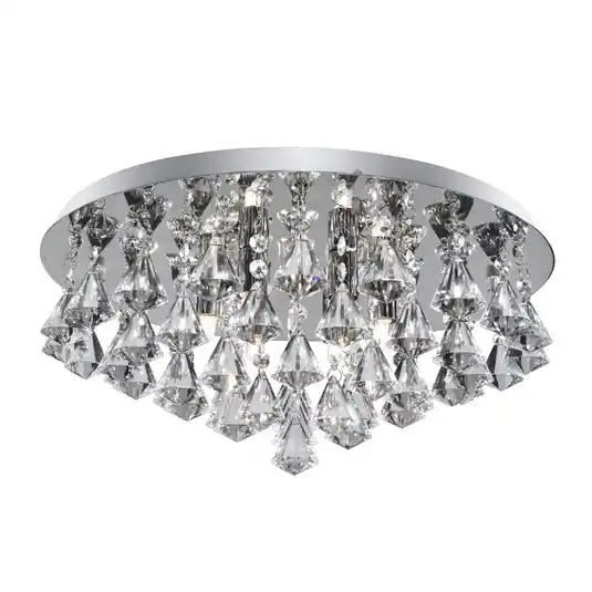 Ultimissimo Modello Plafoniera Hanna 45 cm cromo