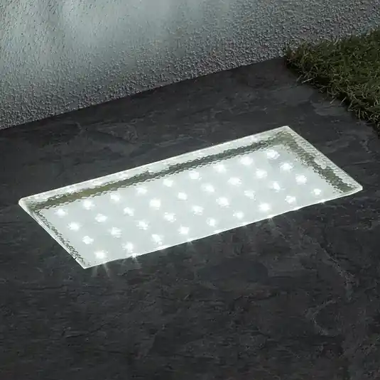 Ultima Occasione Lampada incasso pavim LED rettang Walkover, 20 cm