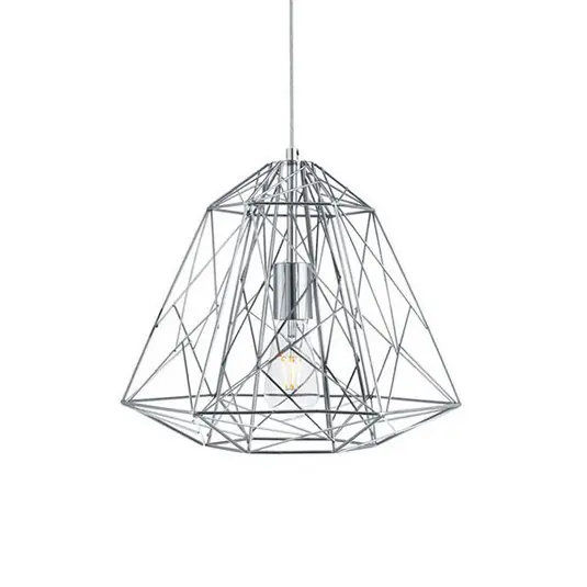 Sospensione Geometric Cage cromo Occasione Imperdibile