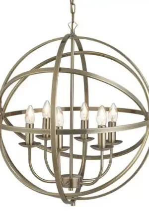 Aggraziata lampada a sosp Orbit design a gabbia Solo Oggi