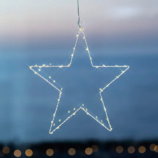 Ultima Occasione Stella LED decorativa Liva Star bianca, 30 cm