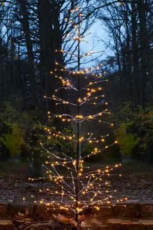 Albero a LED Isaac decorato con neve brillante Saldi