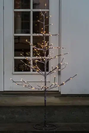 Albero LED Alex con look innevato, altezza 90 cm Subito Disponibile