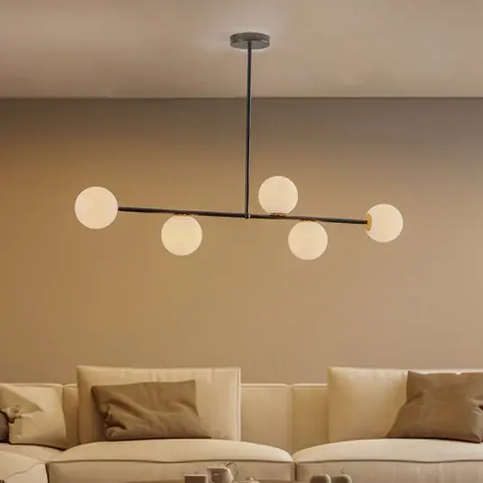 Occasione Imperdibile Lampada a sospensione Gama 5, 5 luci, nero