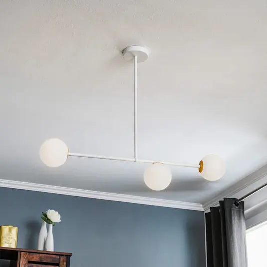 Professionale Lampada a sospensione Gama 3, 3 luci, bianco