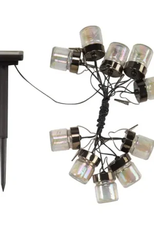 Ghirlanda luminosa LED solare Firefly Opal, a 10 luci, IP44 Miglior Prezzo