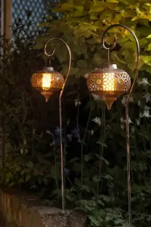 Lampada LED solare con picchetto Osman, set da 2, IP44 Consegna Rapida