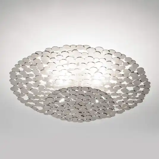 Novità Terzani Tresor plafoniera di design 45 cm argento