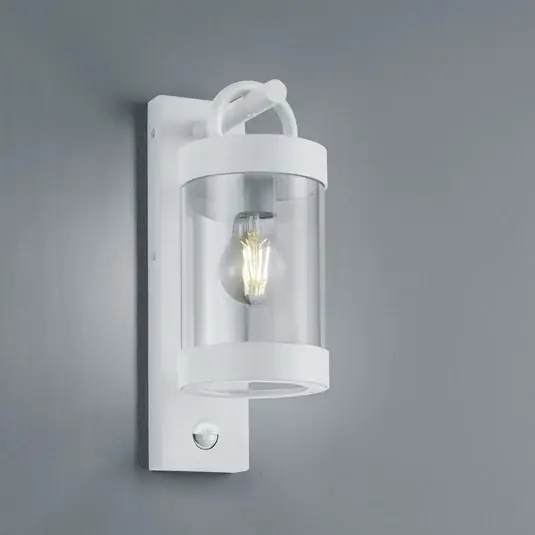 Ultimissimo Modello Applique da esterni Sambesi a fotosensore, bianco