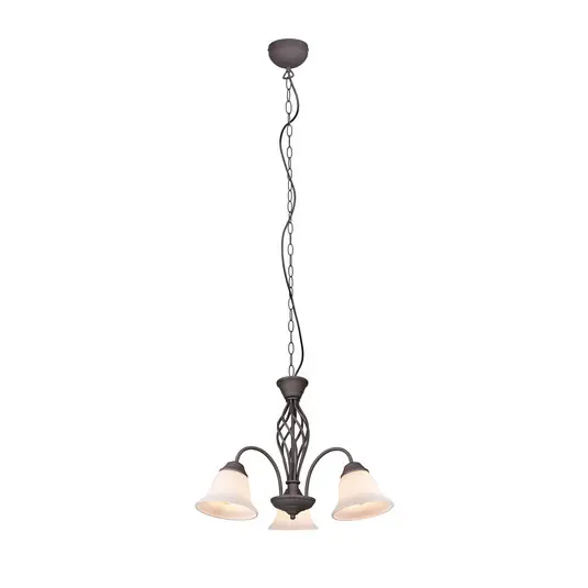 Spedito Oggi Lampada a sospensione Rustica, ruggine, 3 luci