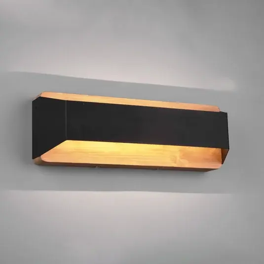 Applique a LED Arino, nero, larghezza 35,2 cm Quantità Limitata