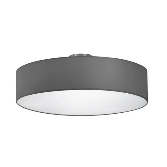 Plafoniera Hotel, nichel opaco/grigio, Ø 50 cm Professionale