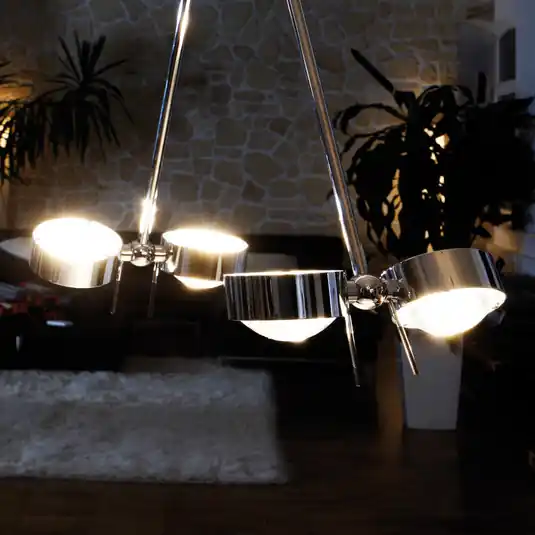 Plafoniera PUK CEILING, a 4 luci, cromo Scelto Dai Clienti