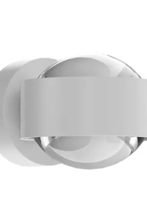 Consegna Rapida Puk Mini Wall LED 2x8W lenti chiare, bianco opaco
