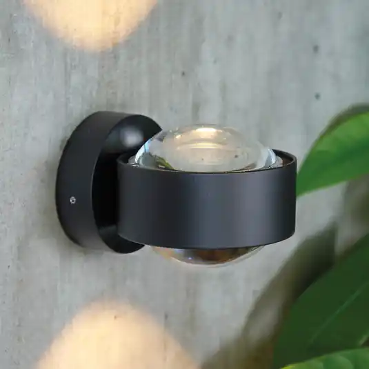 Nuovo Arrivo Puk Mini Wall, G9, lenti trasparenti, nero opaco