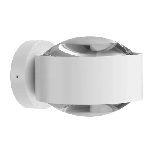 Novità Puk Maxx Wall, LED, lenti trasparenti, bianco opaco