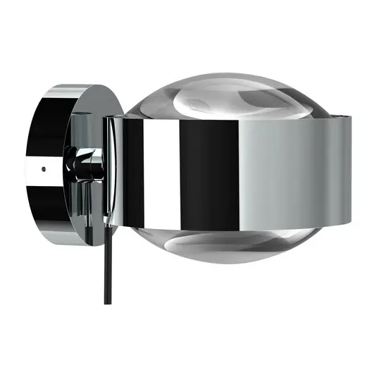 Puk Maxx Wall+ LED, lenti trasparenti, cromo Prezzo Scontato