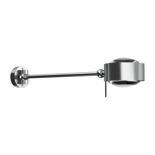 Professionale Puk Maxx Hotel LED, 30 cm, lenti trasparenti, cromo opaco