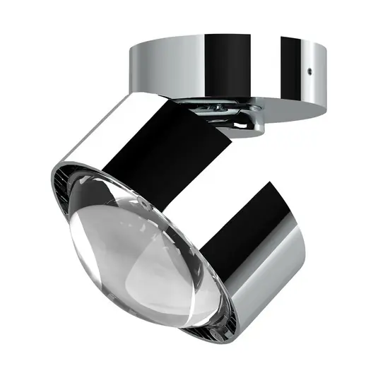 Novità Puk Mini Move LED, lente trasparente, cromo