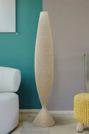Piantana Diamant di materiale bio, linen, 115 cm Quantità Limitata