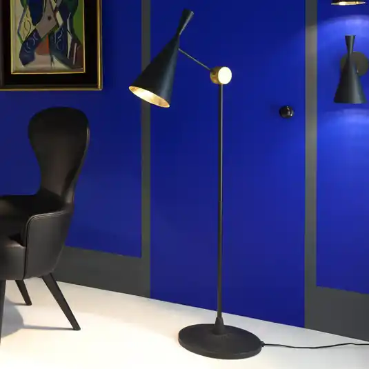 Offerta Tom Dixon Beat Floor piantana, nero